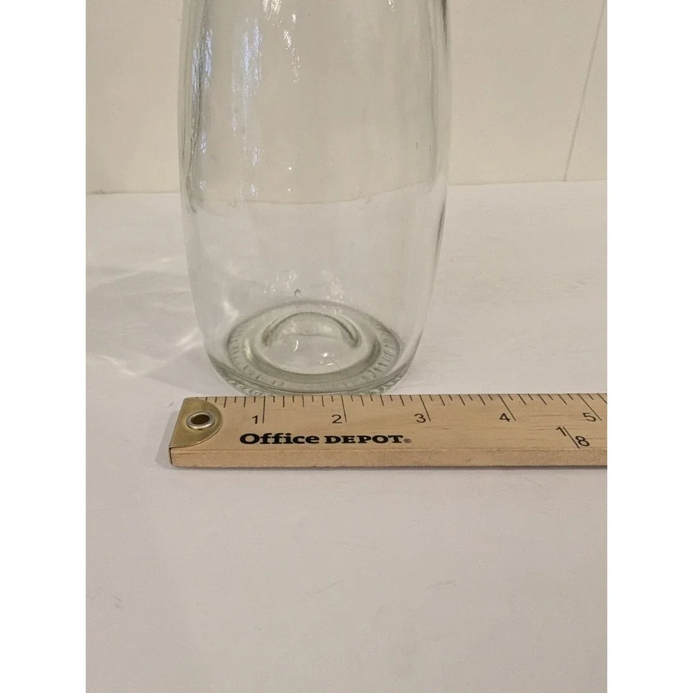 Vintage Old Forester Bourbon Bottle 1950's & VTG MCM Art Deco Glass Genie Bottle